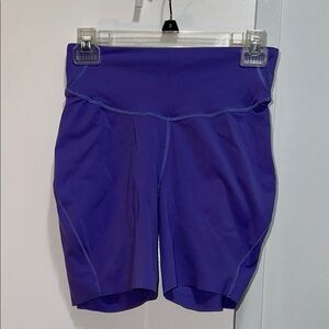 Purple lululemon biker shorts